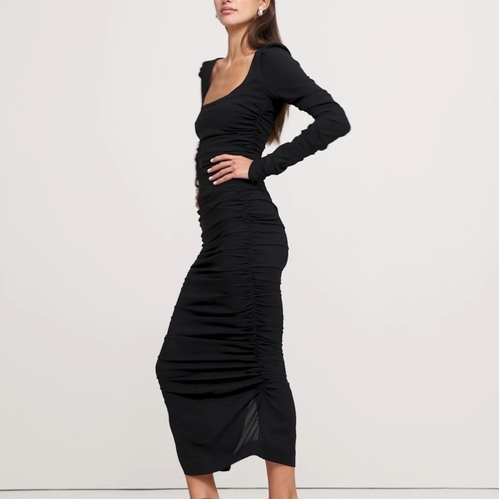 Banana Republic Black Long Sleeve Dress